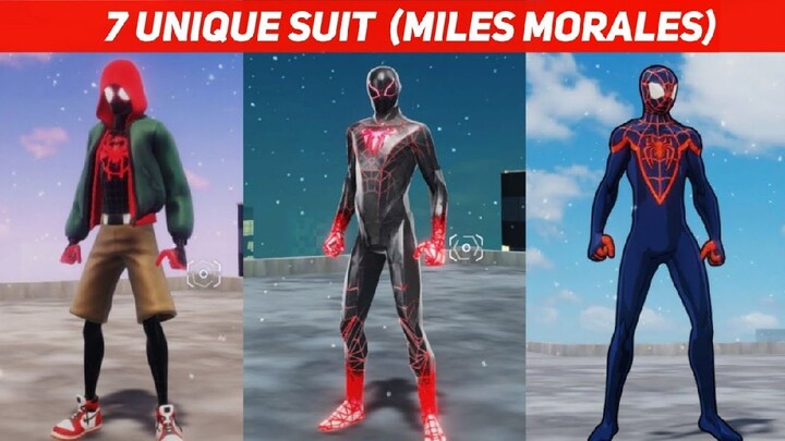 7 Suit Unik di Game Spiderman Miles Morales Mobile [R-USER Games] Alpha v1
