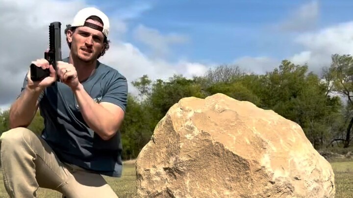 Can a bullet pierce through stone?