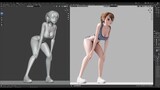 Anime Character Modeling and Animation Full process - Blender 2.93