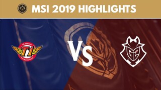 MSI 2019 Highlights: SKT vs G2 | SK Telecom T1 vs G2 Esports