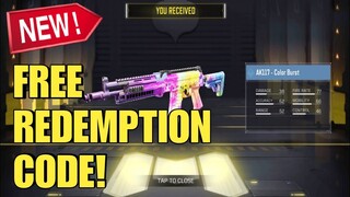 *NEW* HOW TO GET FREE AK117 - COLOR BURST(REDEMPTION CODE GARENA ONLY) | COD MOBILE