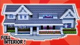 Cara Membuat Modern Mansion Full Interior ! || Minecraft Modern Pt.19
