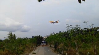 Good Afternoon FlyScoot A320-200ceo Landing at Davao Airport