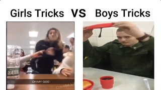 Girls Vs Boys Tricks