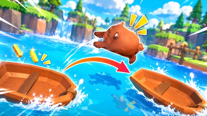 🐻 Can Bearlie Make the Jump?! 🚣💦