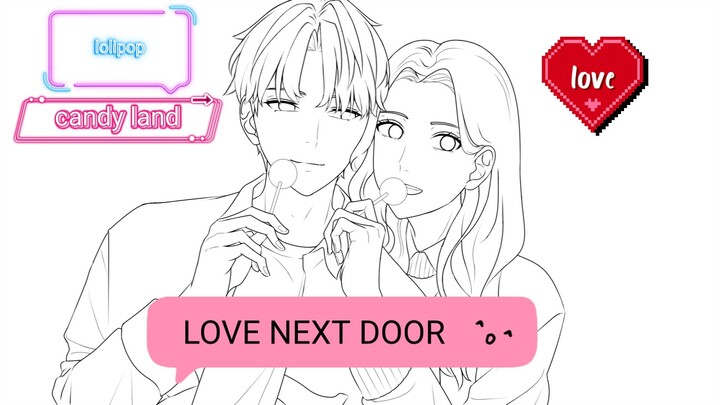 LINEART Love next door versi anime PART 1