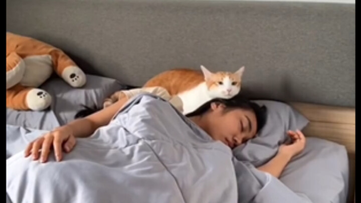 มันลองทุกท่าเพื่อจะได้นอนหลับไปพร้อมกับแม่ 🥹