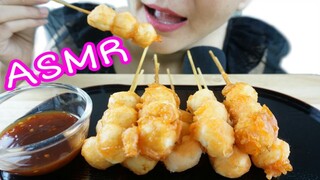 ASMR FRIED PORK BALLS WITH SPICY SAUCE / ลูกชิ้นทอด น้ำจิ้มแซ่บๆ (NO TALKING)