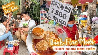 Bánh Flan Dừa Dì Mười thơm ngon nức tiếng hơn 20 năm ở Sài Gòn | Địa điểm ăn uống