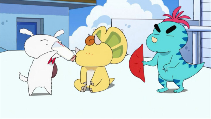 Gia đình Shin-chan biến thành khủng long