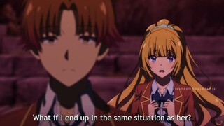 Ayanokoji will do anything to protect karuizawa ❤ - classroom of the elite season 3 episode 2