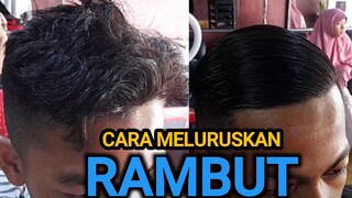 meluruskan rambut tanpa catok, tutorial meluruskan rambut keriting