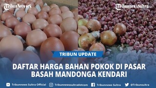 Daftar Harga Bahan Pokok di Pasar Basah Mandonga Kendari Sulawesi Tenggara, Dari Bawang Hingga Telur