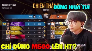 Free Fire | HÀNH TRÌNH CÀY RANK LÊN HUYỀN THOẠI TỬ CHIẾN CHỈ CẦM M500 ONE SHOT?