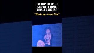 Blackpink LISA hyping Finale Concert Seoul #lisa #jennie #rosé #jisoo #blackpink #bornpink #blink