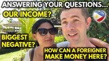 OUR FIRST PHILIPPINES 🇵🇭 Q&A VLOG - Foreigner and Filipina life - cost of living - house building