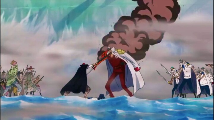 moment epic shank datang ke marineford keren abis 😱🔥🔥 -  one piece