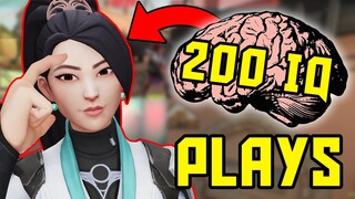 VALORANT - WHEN PLAYERS HAVE 200 IQ (Smartest Plays)