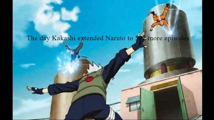 The day Kakashi extended the Anime to 592 more episodes