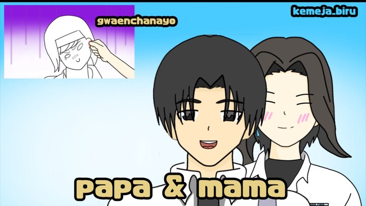 papa&mama |animasi Indonesia|kemeja_biru