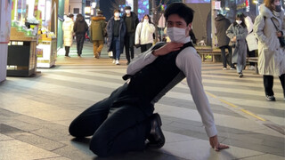 Tarian Maria yang sangat berani ditampilkan di jalanan Seoul, dan nampaknya salah satu anggota boy b