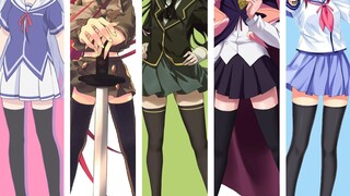 Bạn đã xem hết 20 bộ phim anime có nhân vật nữ chính mang tất đen chưa? Khuyên dùng tất cao quá đầu 