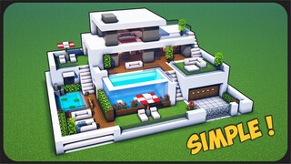 Cara Membuat Rumah Modern Simple 3 Lantai ! || Minecraft Modern Pt.87