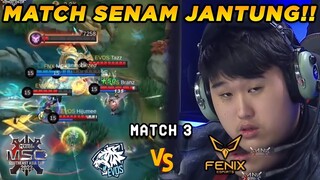 GILA GAME FULL BIKIN TEGANG BANGKEE!! BRANZ LAGI2 DENGAN CLAUDENYA!! - FENIX vs EVOS Match 3