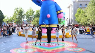 【咏春】逛商场偶遇七朵的咏春路演，好还原，c位居然是男生欸