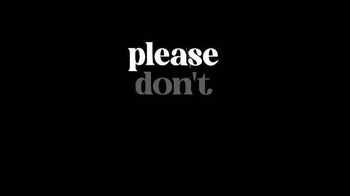 please don't be in love