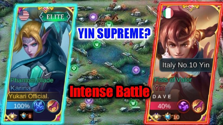 I met A supreme Yin On Ranked | Intense Match | Must Watch | Mobile Legends√