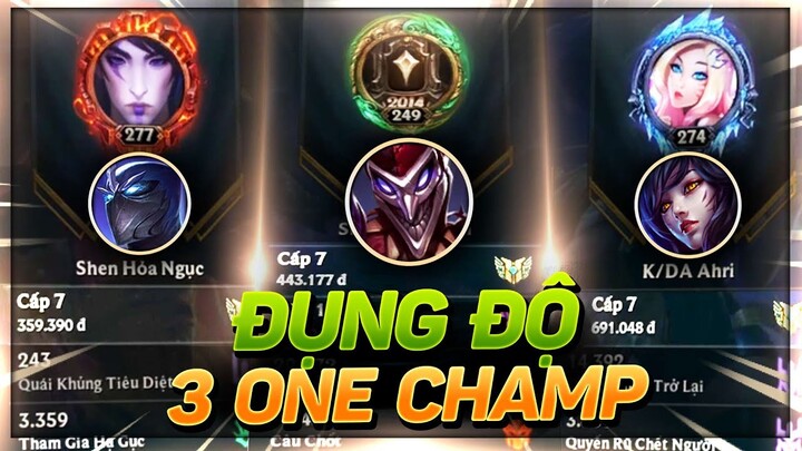 ĐỤNG ĐỘ 3 ÔNG THẦN ONE CHAMP | GẦY ĐƠM HẾT TEAM BẠN LUÔN