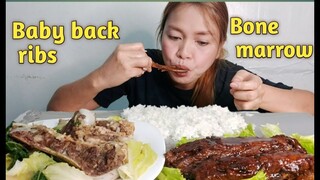 MUKBANG/BABY BACKRIBS AT NILAGANG BONE MARROW COLLAB@Eat with D