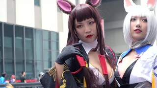 [CP24]awsl!Azur Lane / Kue Beras Meong / Gadis Ajaib_ Azusa Dudu Cosplay