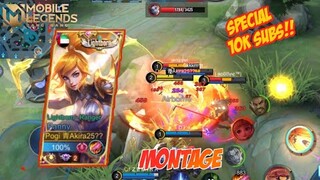 SPECIAL 10K SUBSCRIBERS FANNY FREESTYLE KILL MONTAGE #4 ||MOBILE LEGENDS BANG BANG ||