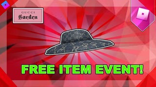 [ROBLOX GUCCI GARDEN EVENT 2021!] How to get the Gucci Denim Wide Brim Hat! | Roblox Gucci Garden