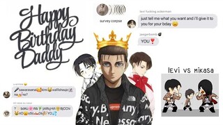 happy birthday eren yeager! ft. yARičHiņ BįCCh cLüB sing along with survey corpse [aot]