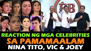 EAT BULAGA! REACTION NG MGA CELEBRITIES SA PAGPAPAALAM NI TITO VIC and JOEY sa TAPE Romeo Jalosjos