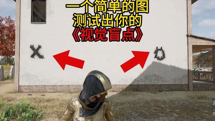 一个实验测试出你的视觉盲点！