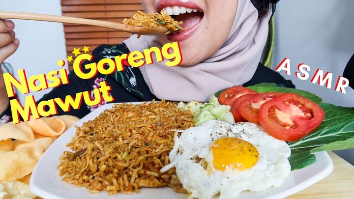 ASMR Nasi Goreng Mawut ("Mawut" Fried Rice) | Eating Sound | ASMR Indonesia | Moi Eat ASMR