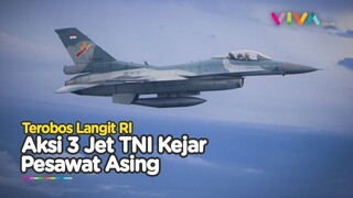 Pesawat Asing Terobos Langit RI, 3 Jet F-16 Falcon Beraksi