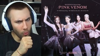 THE FIRST GROUP PHOTO 😆 #BLACKPINK ‘Pink Venom’ Credit Poster - Reaction