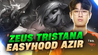 T1 ZEUS TRISTANA VS WBG EASYHOON AZIR, GÃ KHỔNG LỒ GẶP MẶT (LMHT)12.11