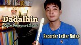 DADALHIN (Regine Velasquez) Recorder Cover with Easy Recorder Flute Letter Notes