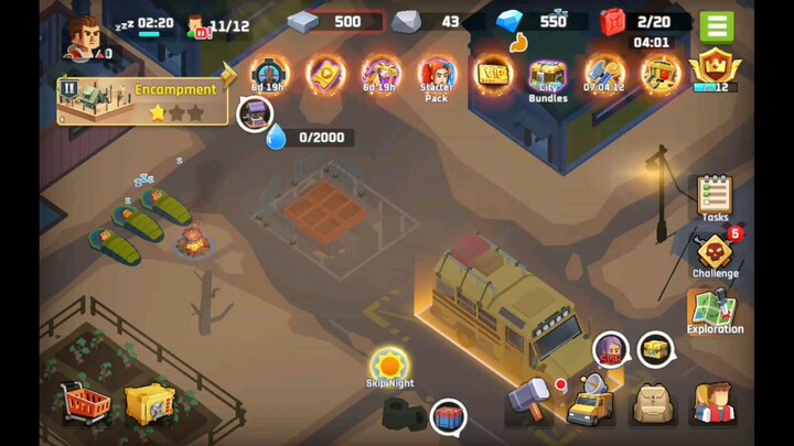 สร้างบ่อน้ำและฐาน🏗🏜🕳️💧City of Survivors