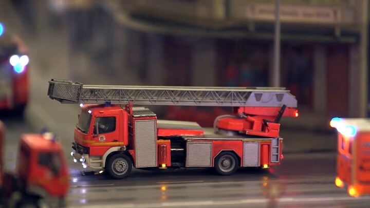 When a fire occurs in an apartment, the fire brigade will extinguish the fire in the actual situatio