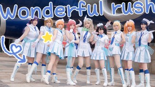 是真的有超大飞机的wonderful rush ！祝大家国庆节快乐【love live】