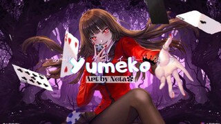 Drawing anime Yumeko Jabami (蛇喰 夢子)