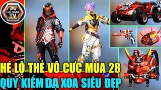 [Free Fire] Hé Lộ Thẻ Vô Cực Mùa 28 Quỷ Kiếm Dạ Xoa Siêu Đẹp | Lưu Trung TV