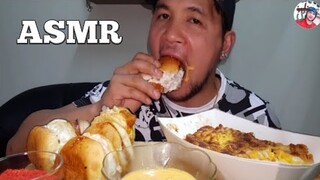 ASMR MUKBANG 80' Eighties Food BURGER and PASTA with CHEETOS no Talking